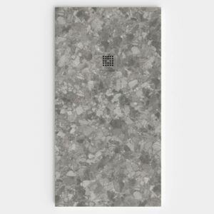 Plato de ducha resina textura pizarra. Efecto en Mármol NYMOR - antideslizante STONE 3D moderno