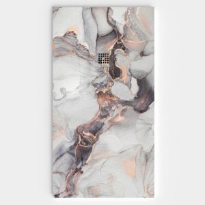 Plato de ducha resina textura pizarra. Efecto en Mármol NOCEDRA - antideslizante STONE 3D moderno