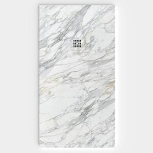 Plato de ducha resina textura pizarra. Efecto en Mármol NERAX - antideslizante STONE 3D moderno