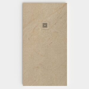 Plato de ducha resina textura pizarra. Efecto en Mármol MIREYA - antideslizante STONE 3D moderno