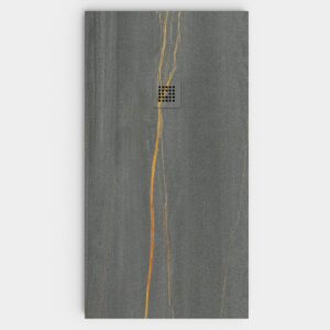 Plato de ducha resina textura pizarra. Efecto en Mármol MALVEN - antideslizante STONE 3D moderno