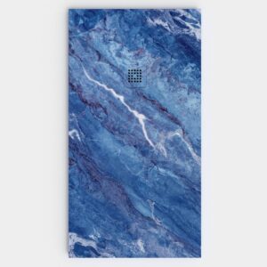 Plato de ducha resina textura pizarra. Efecto en Mármol LUNEXIS - antideslizante STONE 3D moderno