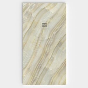 Plato de ducha resina textura pizarra. Efecto en Mármol LITHIRA - antideslizante STONE 3D moderno