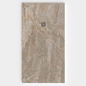 Plato de ducha resina textura pizarra. Efecto en Mármol KAELUM - antideslizante STONE 3D moderno