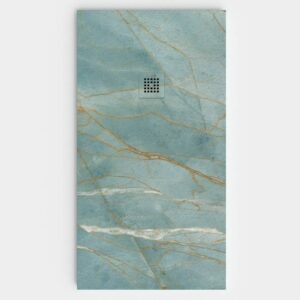 Plato de ducha resina textura pizarra. Efecto en Mármol EVYTHIS - antideslizante STONE 3D moderno