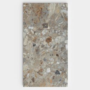 Plato de ducha resina textura pizarra. Efecto en Mármol CRUNELL - antideslizante STONE 3D moderno