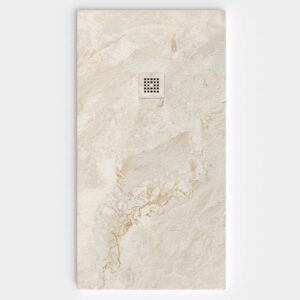 Plato de ducha resina textura pizarra. Efecto en Mármol BRUMELITH - antideslizante STONE 3D moderno