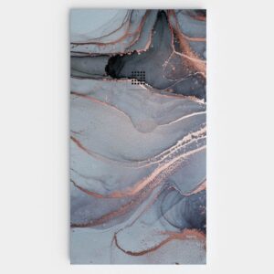 Plato de ducha resina textura pizarra. Efecto en Mármol BELLVORA - antideslizante STONE 3D moderno