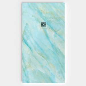 Plato de ducha resina textura pizarra. Efecto en Mármol ARKENYA - antideslizante STONE 3D moderno