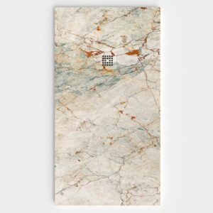 Plato de ducha resina textura pizarra. Efecto en Mármol ARKENEL - antideslizante STONE 3D moderno