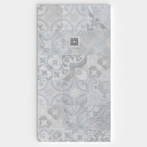 Plato de ducha resina textura pizarra. Efecto en Hidráulico AQUAFORCE - antideslizante STONE 3D moderno