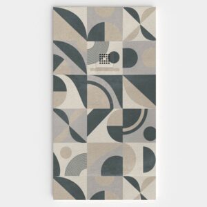 Plato de ducha resina textura pizarra. Efecto en Hidráulico CANALON - antideslizante STONE 3D moderno