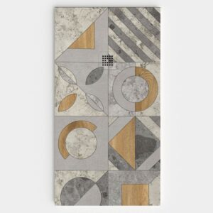 Plato de ducha resina textura pizarra. Efecto en Hidráulico VALVULAR - antideslizante STONE 3D moderno