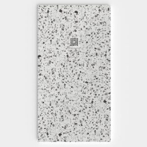 Plato de ducha efecto Terrazo SURNYX - antideslizante STONE 3D moderno