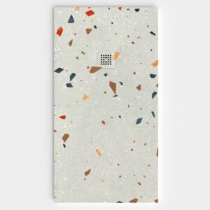 Plato de ducha efecto Terrazo VOLTRAZZO - antideslizante STONE 3D moderno
