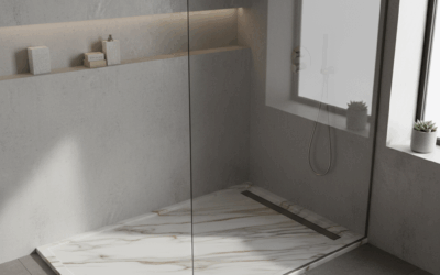 Platos de ducha de resina con efecto mármol: elegancia atemporal para baños modernos