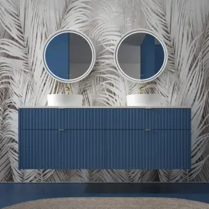 Mueble de baño TREX suspendido 4 cajones AZUL VERDOSO