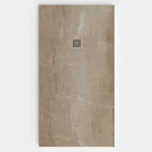 Plato de ducha resina textura pizarra Efecto Cemento AREIA antideslizante STONE 3D moderno