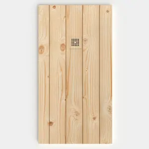 Plato de ducha resina textura pizarra acabado efecto Madera ABETO - antideslizante STONE 3D moderno