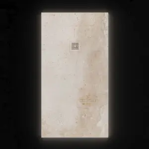 Plato de ducha resina textura pizarra Efecto Cemento ARKITEK antideslizante STONE 3D moderno