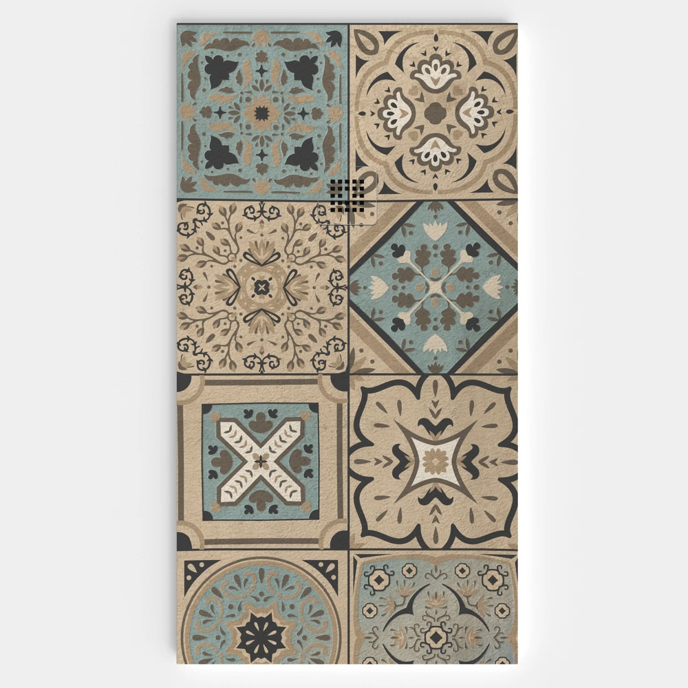 Plato de ducha resina textura pizarra. Efecto en Hidráulico BARZULEJO - antideslizante STONE 3D moderno 1 Plato de ducha resina textura pizarra. Efecto en Hidráulico BARZULEJO - antideslizante STONE 3D moderno