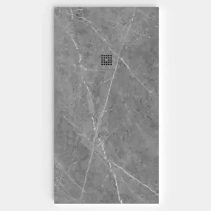 Plato de ducha resina textura pizarra. Efecto en Mármol CALATORA - antideslizante STONE 3D modernocc