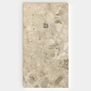 Plato de ducha resina textura pizarra. Efecto en Mármol CELLE - antideslizante STONE 3D moderno