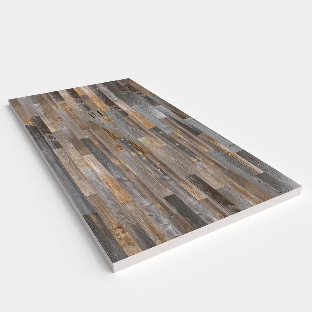 Plato de ducha resina textura pizarra acabado efecto Madera CHAMOIX - antideslizante STONE 3D moderno 2 Plato de ducha resina textura pizarra acabado efecto Madera CHAMOIX - antideslizante STONE 3D moderno - Imagen 2