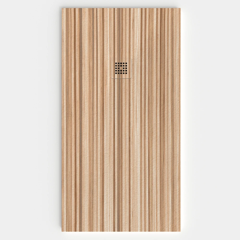Plato de ducha resina textura pizarra acabado efecto Madera CORBOO - antideslizante STONE 3D moderno 1 Plato de ducha resina textura pizarra acabado efecto Madera CORBOO - antideslizante STONE 3D moderno