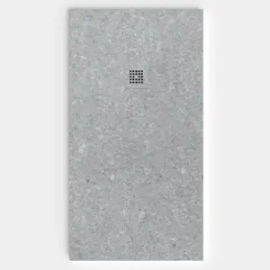 Plato de ducha resina textura pizarra. Efecto en Mármol CYNTIA - antideslizante STONE 3D moderno