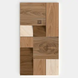 Plato de ducha resina textura pizarra acabado efecto Madera ELM - antideslizante STONE 3D moderno