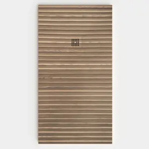 Plato de ducha resina textura pizarra acabado efecto Madera FOLAR - antideslizante STONE 3D moderno