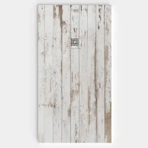 Plato de ducha resina textura pizarra acabado efecto Madera JOPLIN - antideslizante STONE 3D moderno