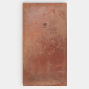 Plato de ducha resina textura pizarra Efecto Cemento LISBON antideslizante STONE 3D moderno