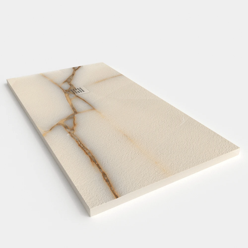 Plato de ducha resina textura pizarra. Efecto en Mármol MARMARA - antideslizante STONE 3D moderno 2 Plato de ducha resina textura pizarra. Efecto en Mármol MARMARA - antideslizante STONE 3D moderno - Imagen 2