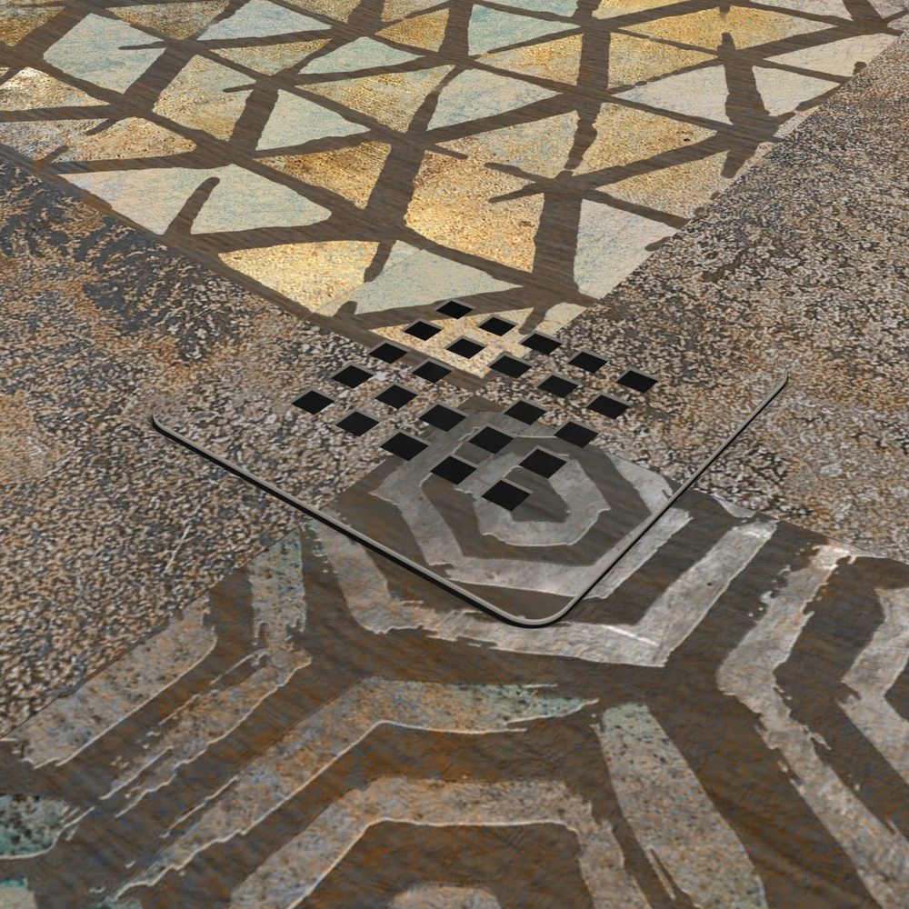 Plato de ducha resina textura pizarra. Efecto en Hidráulico MIRIAM - antideslizante STONE 3D moderno 3 Plato de ducha resina textura pizarra. Efecto en Hidráulico MIRIAM - antideslizante STONE 3D moderno - Imagen 3