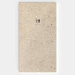 Plato de ducha efecto Terrazo MISCO - antideslizante STONE 3D moderno