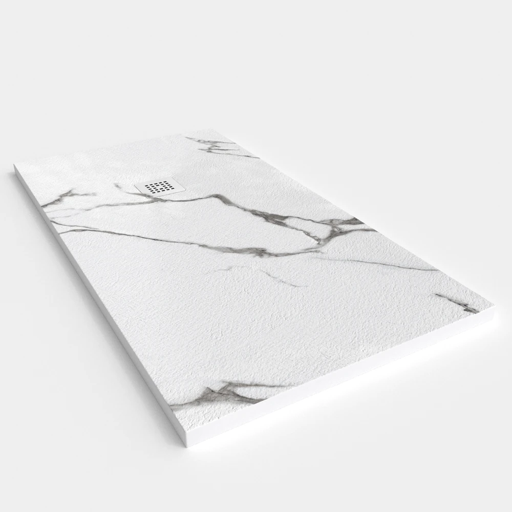 Plato de ducha resina textura pizarra. Efecto en Mármol MISTRAL - antideslizante STONE 3D moderno 2 Plato de ducha resina textura pizarra. Efecto en Mármol MISTRAL - antideslizante STONE 3D moderno - Imagen 2