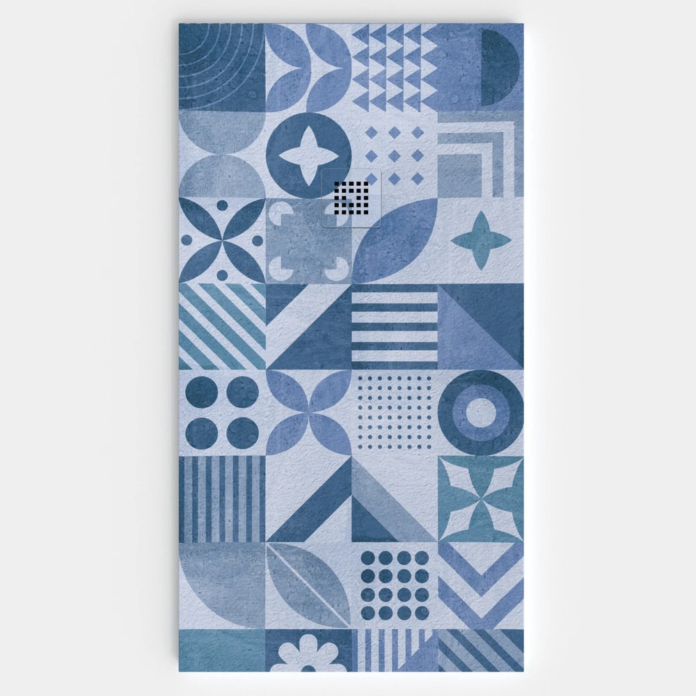 Plato de ducha resina textura pizarra. Efecto en Hidráulico NALON - antideslizante STONE 3D moderno 1 Plato de ducha resina textura pizarra. Efecto en Hidráulico NALON - antideslizante STONE 3D moderno