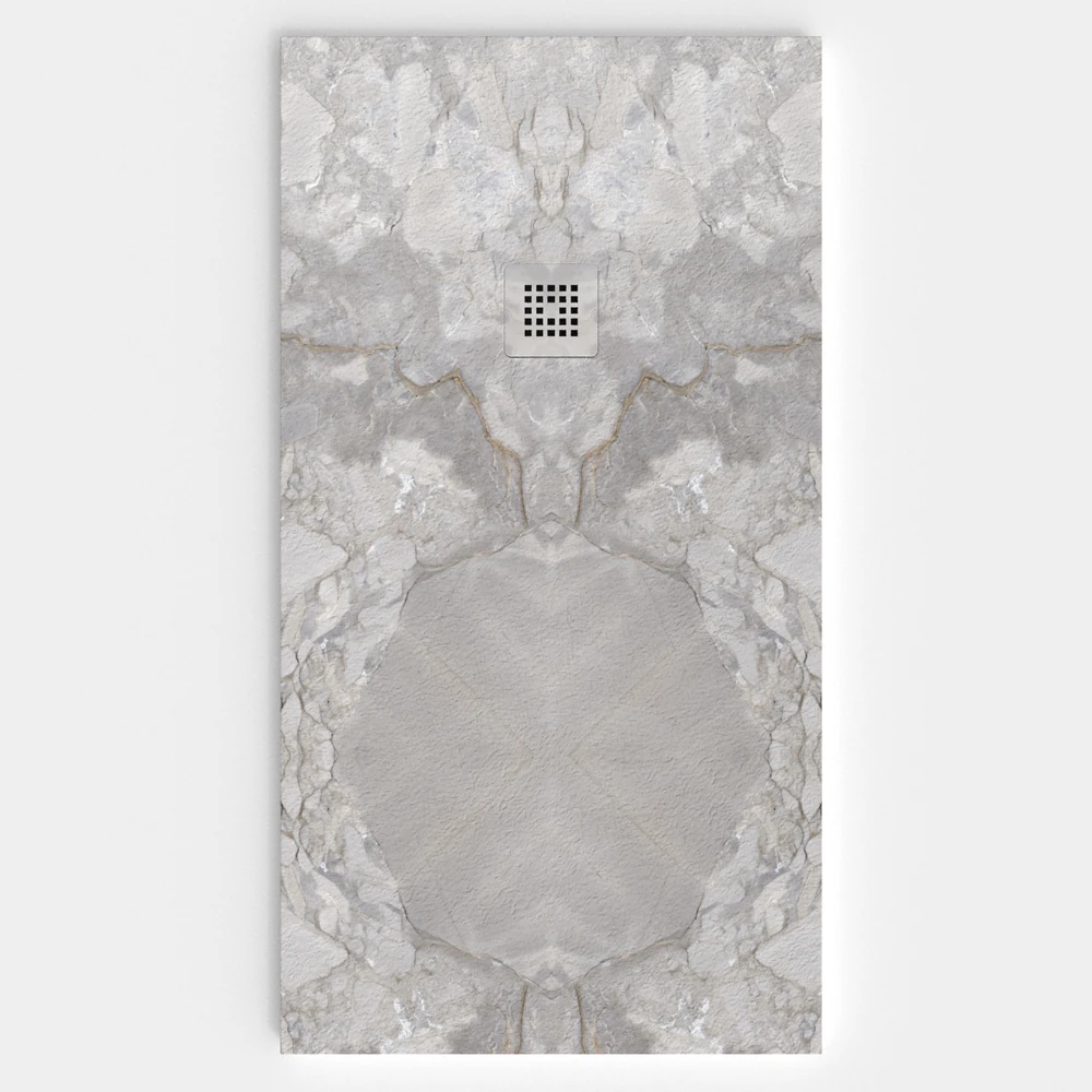 Plato de ducha resina textura pizarra. Efecto en Mármol NAPOLEÓN - antideslizante STONE 3D moderno 1 Plato de ducha resina textura pizarra. Efecto en Mármol NAPOLEÓN - antideslizante STONE 3D moderno