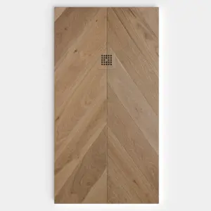 Plato de ducha resina textura pizarra acabado efecto Madera NORDIC PLANK - antideslizante STONE 3D moderno