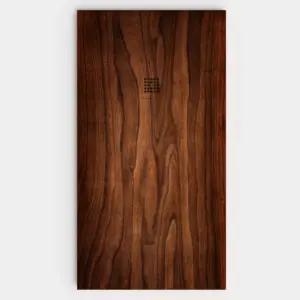 Plato de ducha resina textura pizarra acabado efecto Madera PADAUK - antideslizante STONE 3D moderno