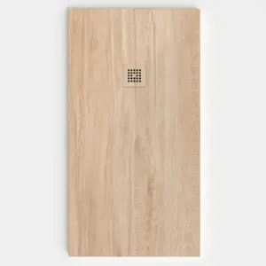 Plato de ducha resina textura pizarra acabado efecto Madera PALMA - antideslizante STONE 3D moderno