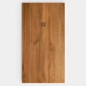 Plato de ducha resina textura pizarra acabado efecto Madera PAMPA - antideslizante STONE 3D moderno