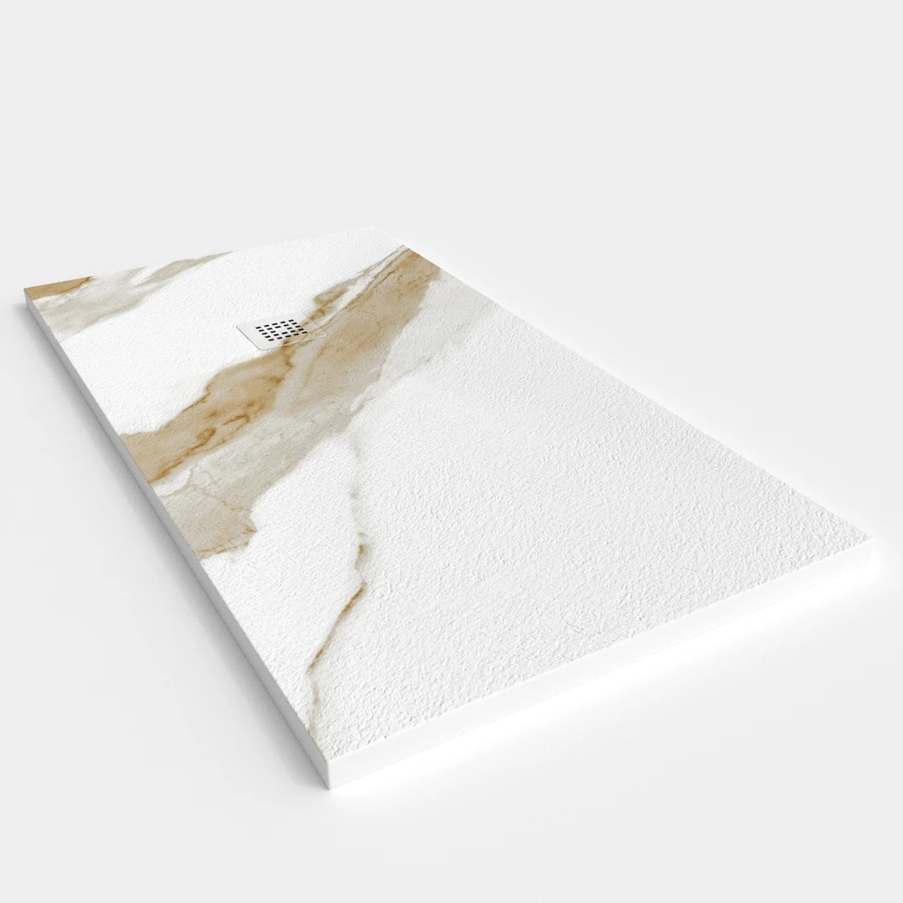 Plato de ducha resina textura pizarra. Efecto en Mármol PIETRA - antideslizante STONE 3D moderno 2 Plato de ducha resina textura pizarra. Efecto en Mármol PIETRA - antideslizante STONE 3D moderno - Imagen 2