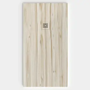 Plato de ducha resina textura pizarra acabado efecto Madera PINO DENVER - antideslizante STONE 3D moderno