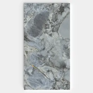 Plato de ducha resina textura pizarra. Efecto en Mármol PORTUS - antideslizante STONE 3D moderno