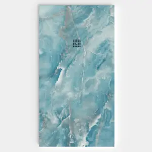 Plato de ducha resina textura pizarra. Efecto en Mármol RAFAELLO - antideslizante STONE 3D moderno