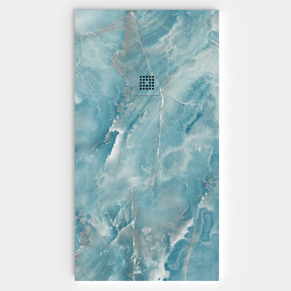 Plato de ducha resina textura pizarra. Efecto en Mármol RAFAELLO - antideslizante STONE 3D moderno 1 Plato de ducha resina textura pizarra. Efecto en Mármol RAFAELLO - antideslizante STONE 3D moderno