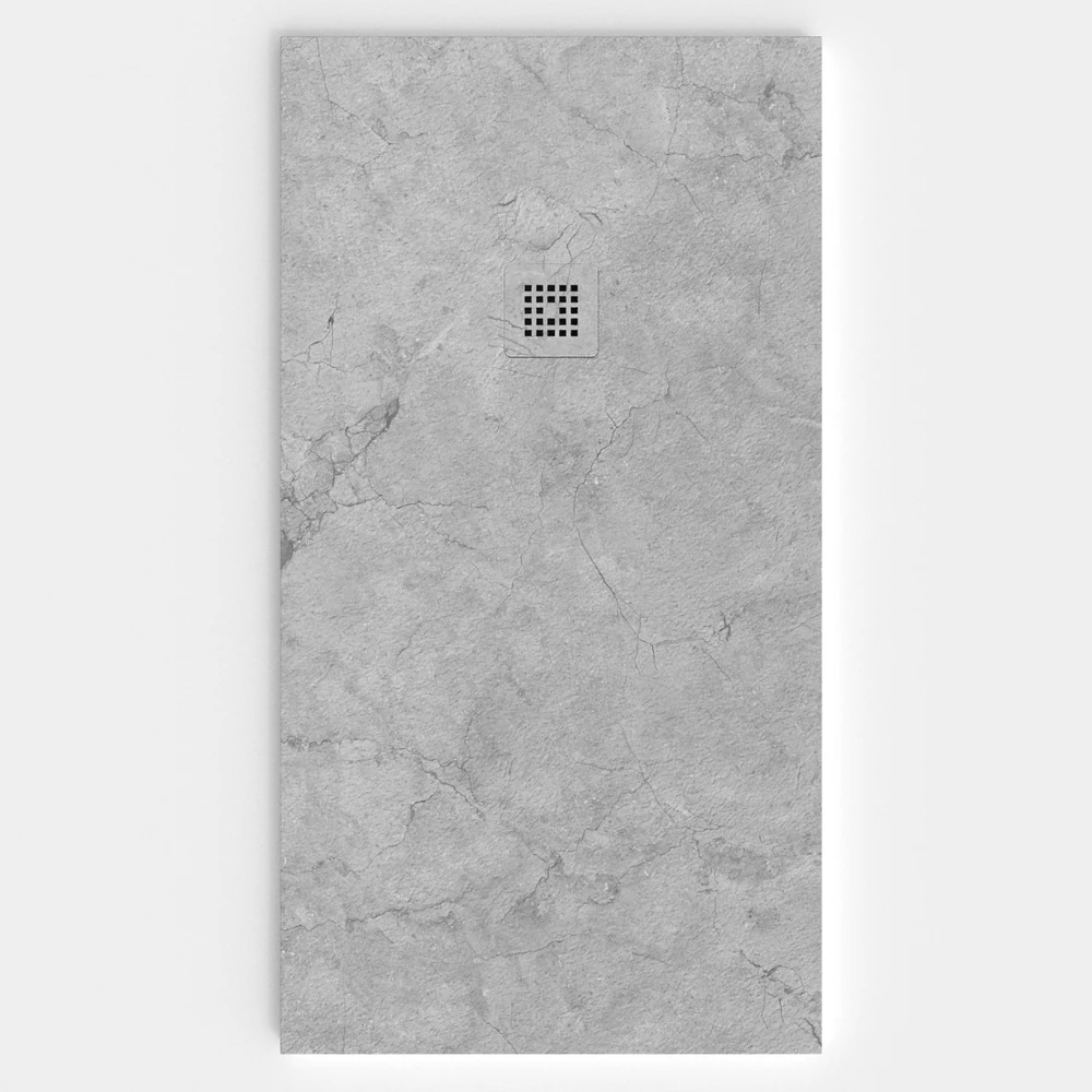 Plato de ducha resina textura pizarra. Efecto en Mármol RAIN - antideslizante STONE 3D moderno 1 Plato de ducha resina textura pizarra. Efecto en Mármol RAIN - antideslizante STONE 3D moderno